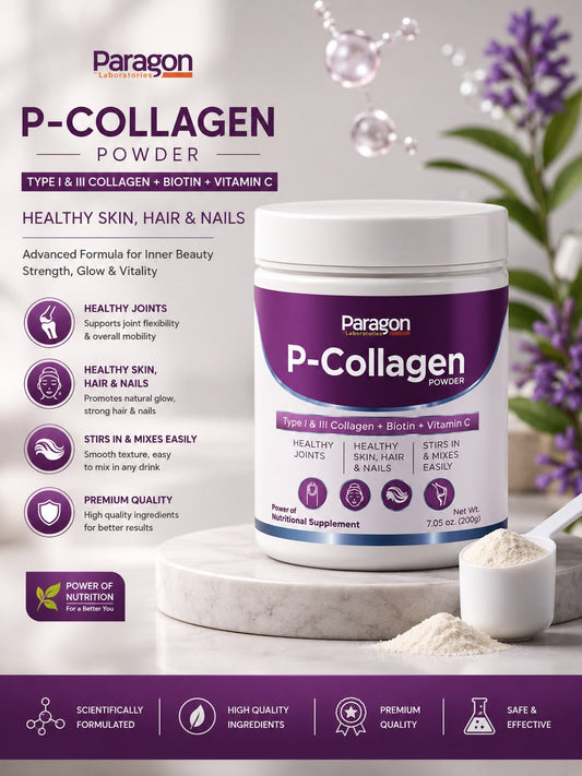 Paragon P-Collagen Powder with Biotin & Vitamin C - 200g